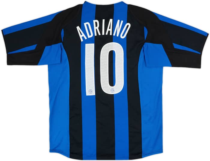 2004-05 Inter Milan Home Shirt Adriano #10 - 7/10 - (L)