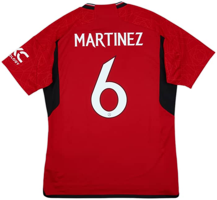 2023-24 Manchester United Home Shirt Martinez #6 - 10/10 - (L)