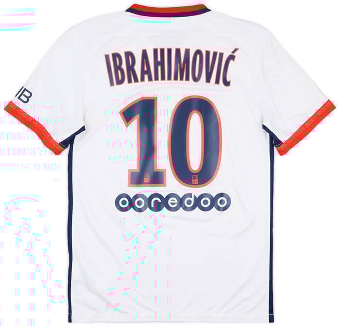 2015-16 Paris Saint-Germain Away Shirt Ibrahimovic #10 - 7/10 - (S)