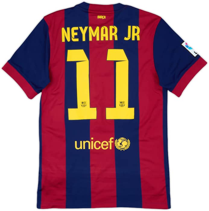 2014-15 Barcelona Home Shirt Neymar Jr #11 - 9/10 - (S)