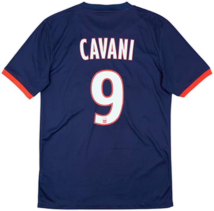 2013-14 Paris Saint-Germain Home Shirt Cavani #9 - 5/10 - (S)
