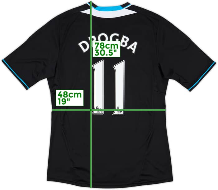 2011-12 Chelsea Away Shirt Drogba #11 - 7/10 - (M)