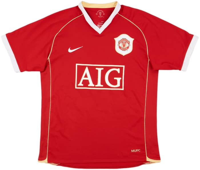 2006-07 Manchester United Home Shirt Solskjaer #20 - 8/10 - (M)
