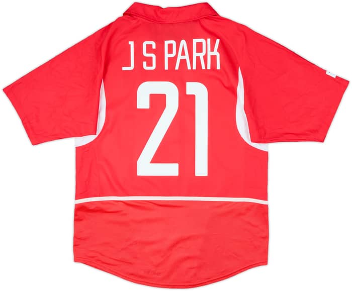 2002-03 South Korea Home Shirt J.S.Park #21 - 10/10 - (M)