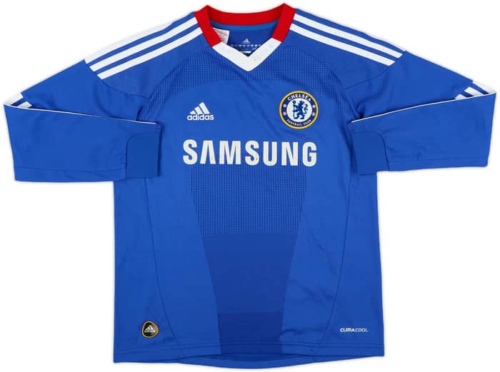 2010-11 Chelsea Home L/S Shirt - 6/10 - (L.Boys)