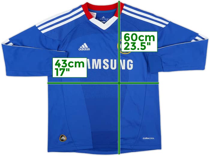 2010-11 Chelsea Home L/S Shirt - 6/10 - (L.Boys)