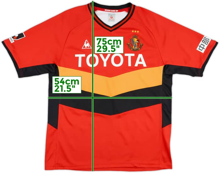 2011-12 Nagoya Grampus Eight Home Shirt - 8/10 - (L)