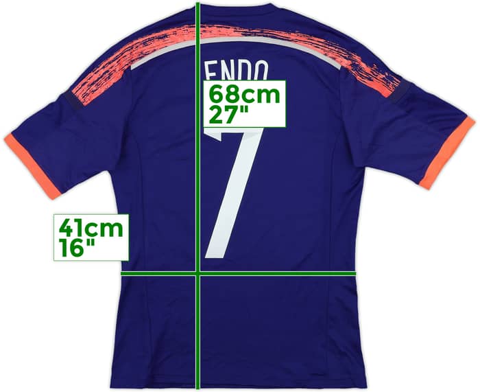 2010-12 Japan Home Shirt Endo #7 - 9/10 - (XS)