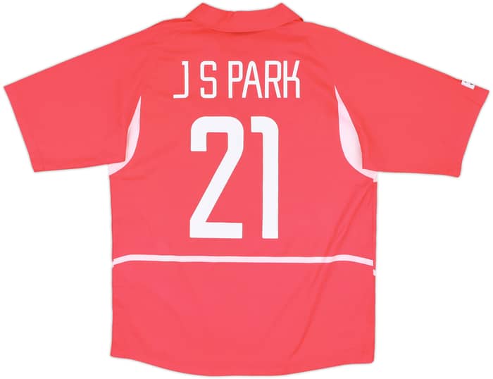 2002-03 South Korea Home Shirt J.S.Park #21 - 10/10 - (L)