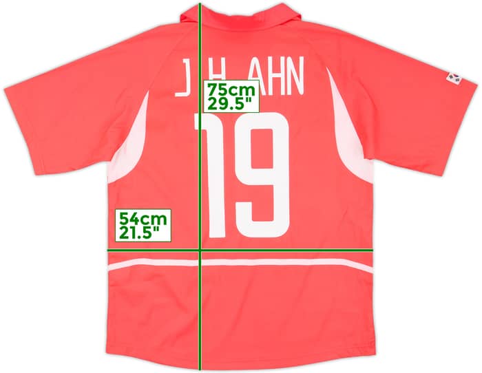 2002-03 South Korea Home Shirt J.H.Ahn #19 - 10/10 - (M)