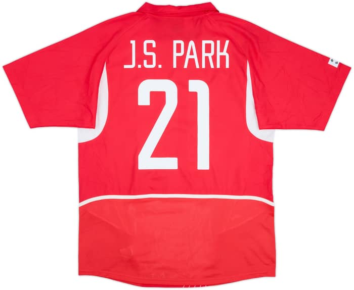 2002-03 South Korea Home Shirt J.S.Park #21 - 10/10 - (XL)