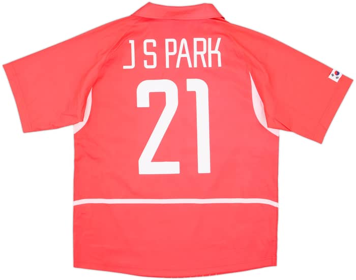 2002-03 South Korea Home Shirt J.S.Park #21 - 10/10 - (M)