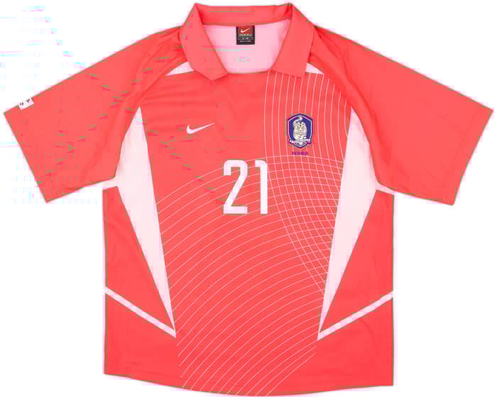 2002-03 South Korea Home Shirt J.S.Park #21 - 10/10 - (M)