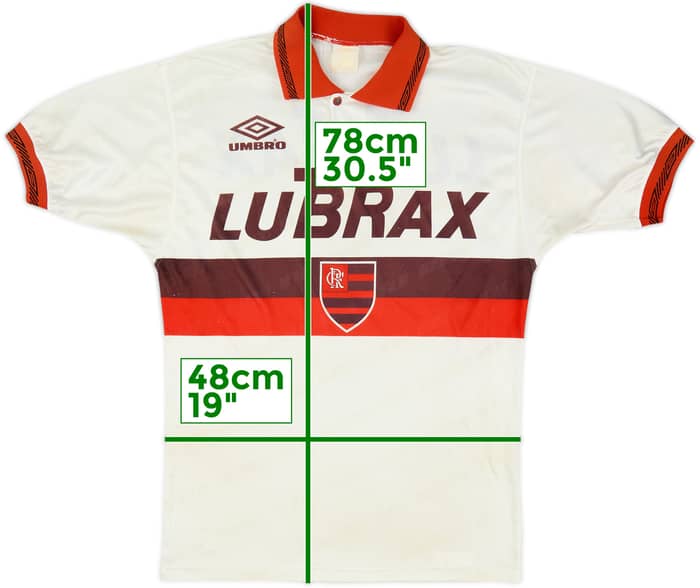 1993-94 Flamengo Away Shirt #7 - 8/10 - (L)