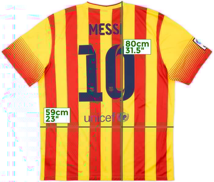 2013-15 Barcelona Away Shirt Messi #10 - 7/10 - (XL)