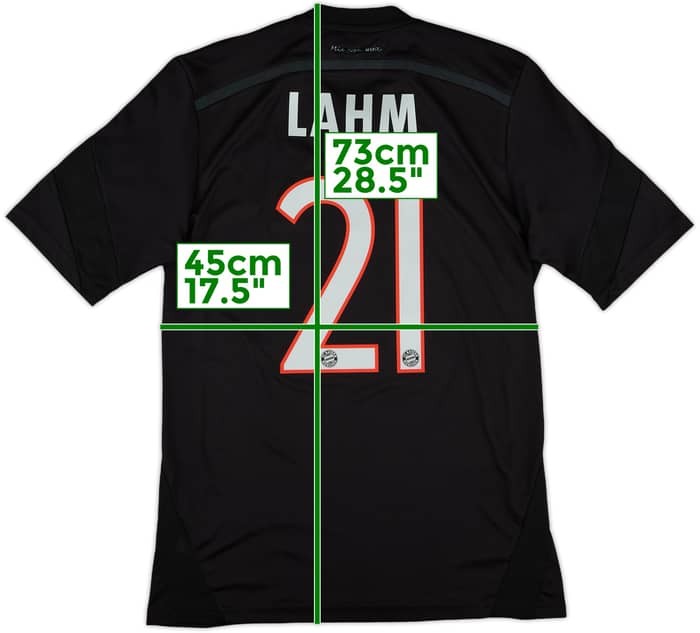 2014-15 Bayern Munich Third Shirt Lahm #21 - 7/10 - (S)