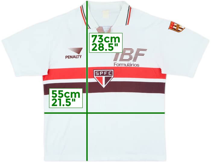 1992 Sao Paulo Signed Home Shirt #11 - 7/10 - (L)