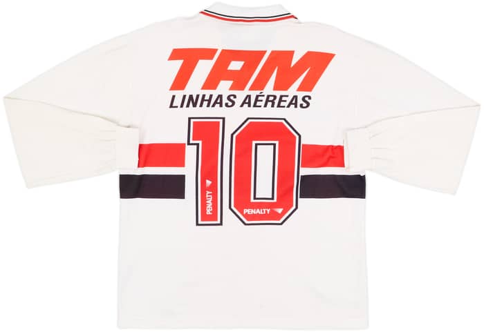 1994 Sao Paulo Home L/S Shirt #10 - 7/10 - (L)