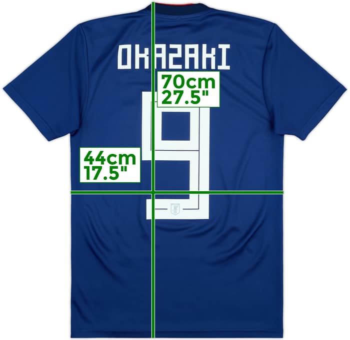 2018-19 Japan Home Shirt Okazaki #9 - 8/10 - (XS)