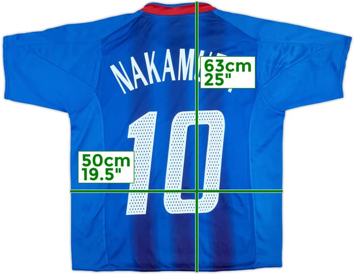 2004-06 Japan Home Shirt Nakamura #10 - 5/10 - (XL.Boys)