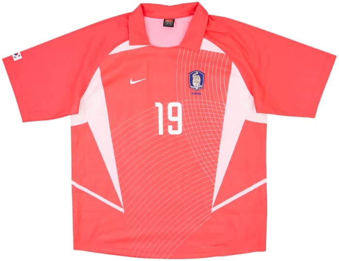 2002-03 South Korea Home Shirt J.H.Ahn #19 - 9/10 - (XXL)