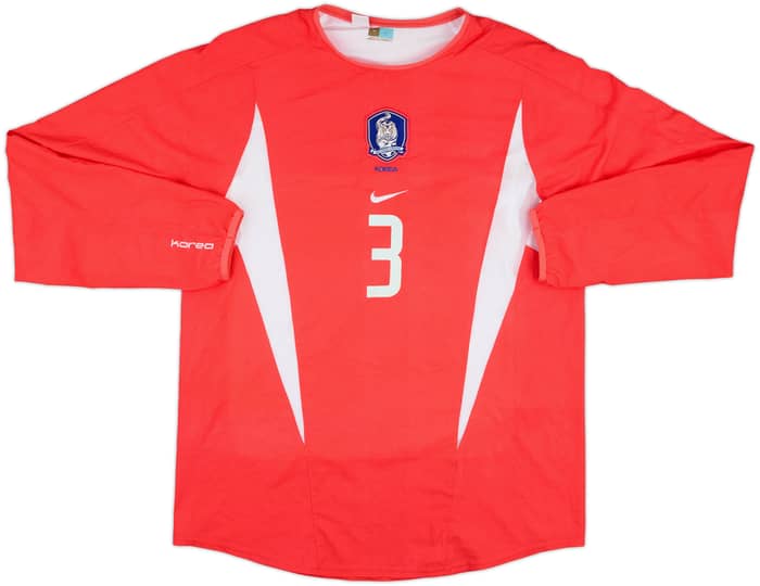 2002-03 South Korea Nike Player Issue Training L/S Shirt J M Yoo #3 - 8/10 - (M)