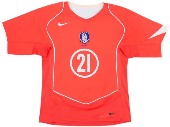 2004-06 South Korea Home Shirt J S Park #21 - 8/10 - (S)