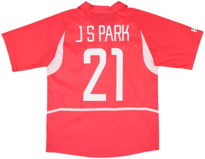 2002-03 South Korea Home Shirt J.S.Park #21 - 10/10 - (M)