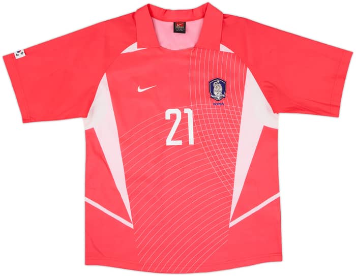 2002-03 South Korea Home Shirt J.S.Park #21 - 10/10 - (M)