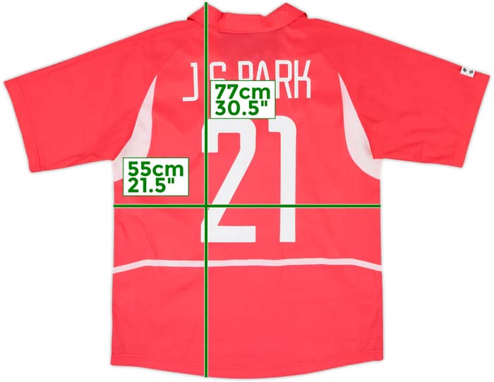 2002-03 South Korea Home Shirt J.S.Park #21 - 10/10 - (M)