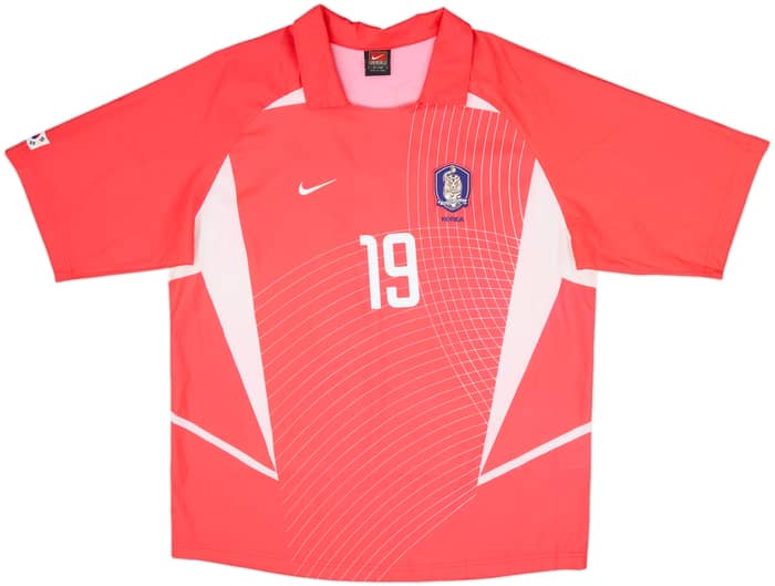 2002-03 South Korea Home Shirt J.H.Ahn #19 - 8/10 - (XL)