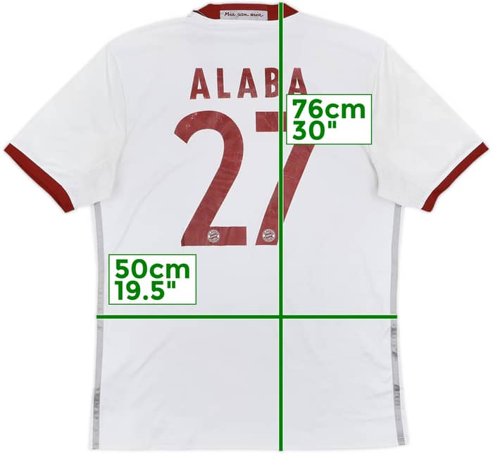 2016-17 Bayern Munich Third Shirt Alaba #27 - 4/10 - (M)