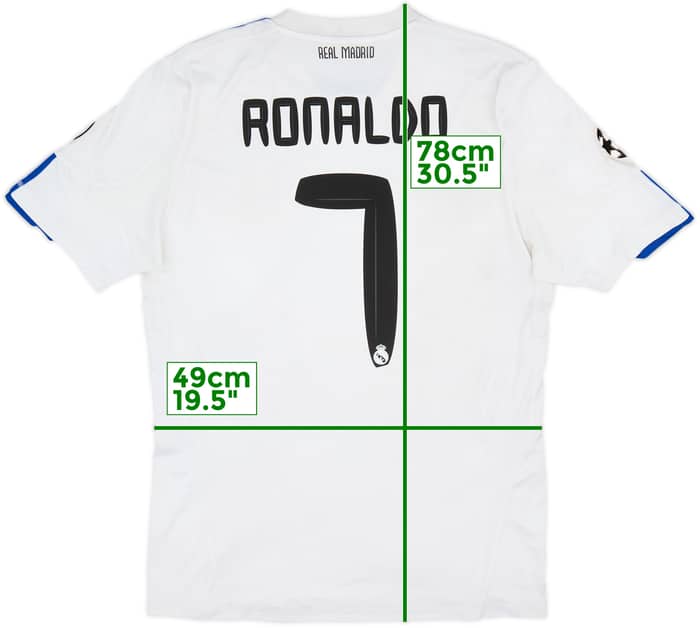 2010-11 Real Madrid Home Shirt Ronaldo #7 - 6/10 - (M)