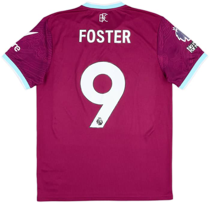 2025-26 Burnley Match Issue Home Shirt Foster #9