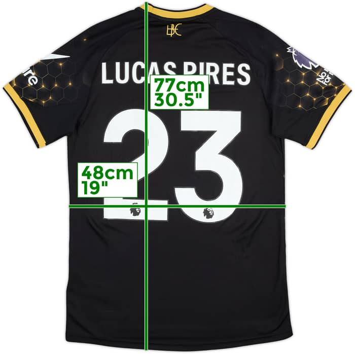 2025-26 Burnley Match Issue Third Shirt Lucas Pires #23
