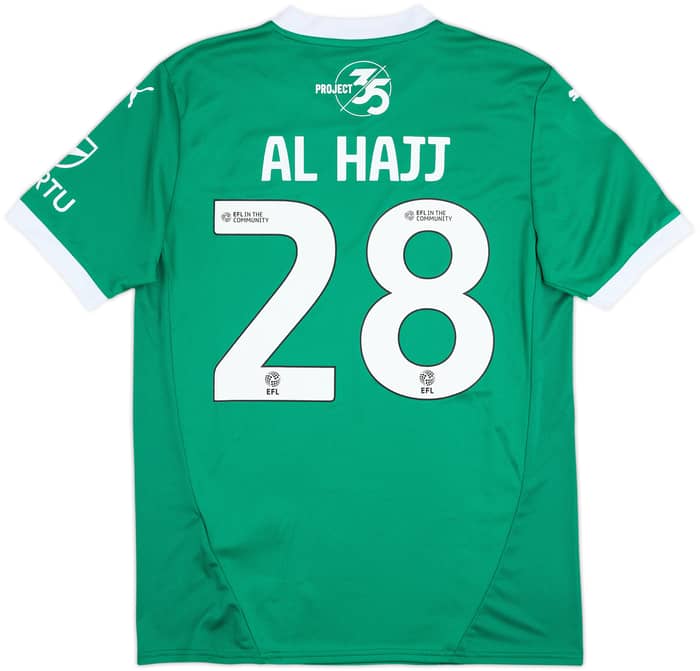 2024-25 Plymouth Match Issue FA Cup Home Shirt Al Hajj #28