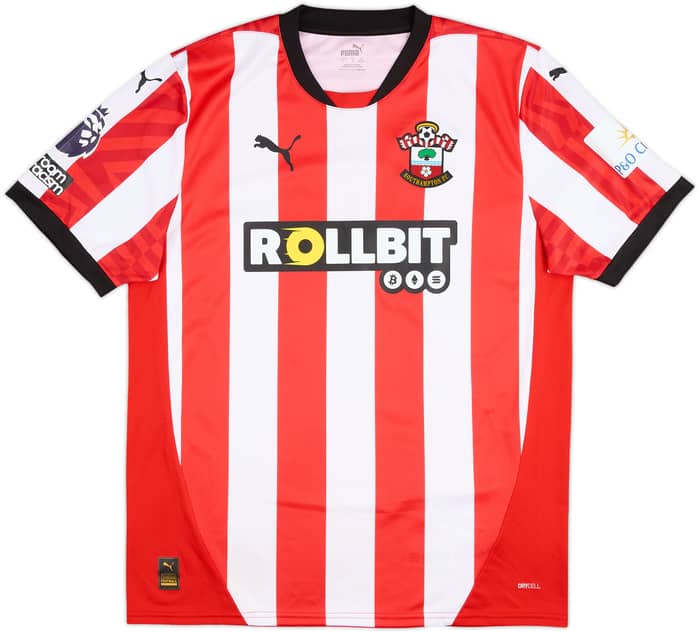 2024-25 Southampton Match Issue Home Shirt Aribo #7