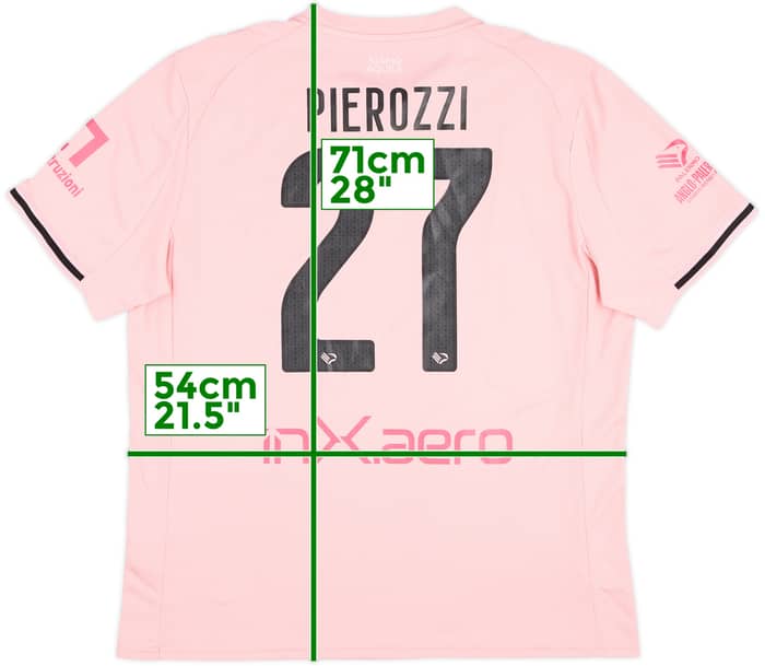 2025-26 Palermo Match Issue Home Shirt Pierozzi #27