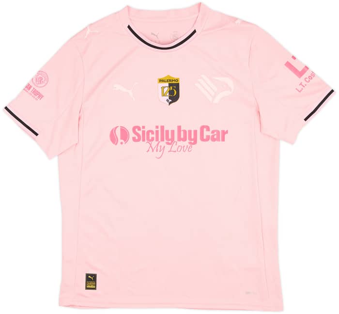 2025-26 Palermo Match Issue Home Shirt Augello #3