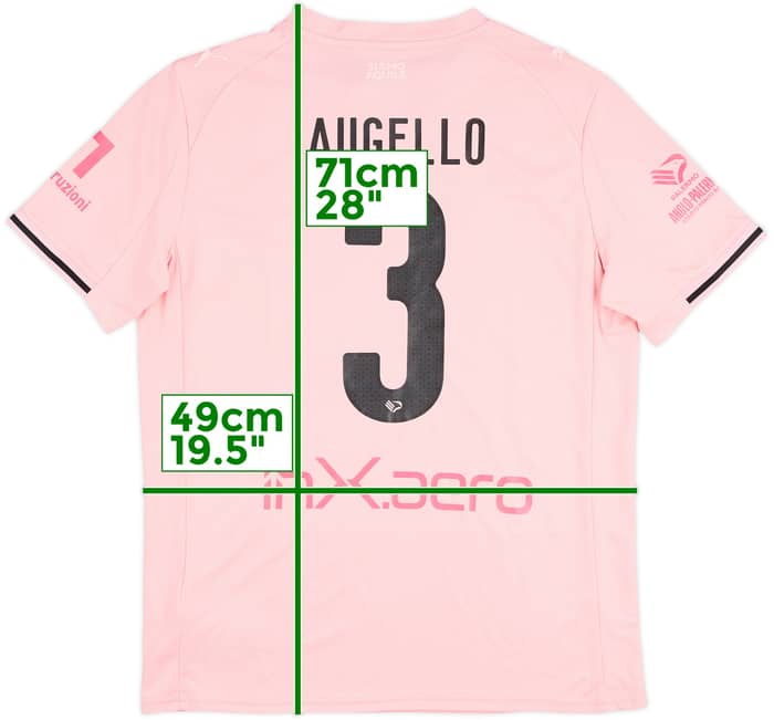 2025-26 Palermo Match Issue Home Shirt Augello #3