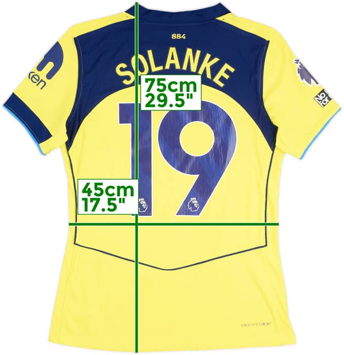 2025-26 Tottenham Match Issue Third Shirt Solanke #19