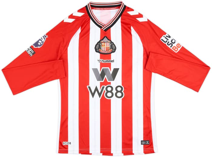 2025-26 Sunderland Match Issue Home L/S Shirt Rigg #11