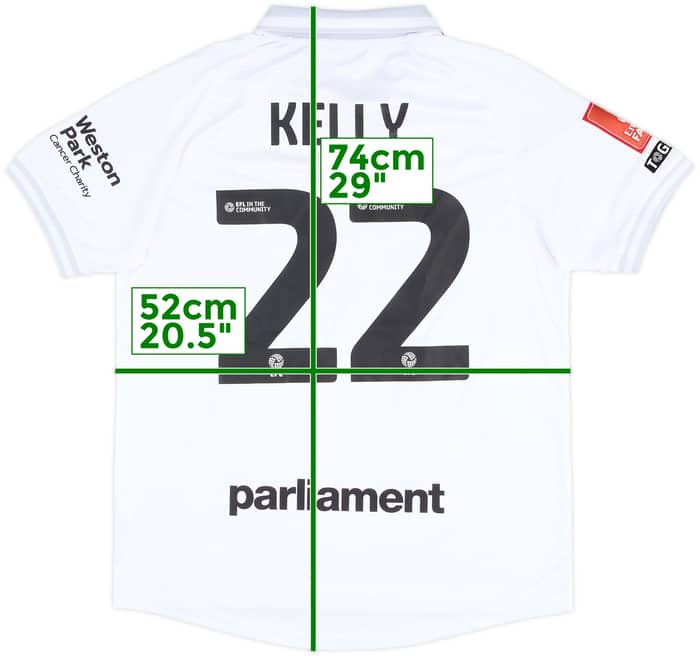 2025-26 Barnsley Match Issue FA Cup Away Shirt Kelly #22