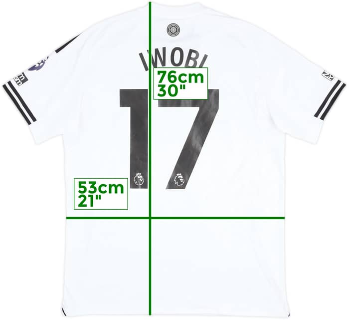 2025-26 Fulham Match Issue Home Shirt Iwobi #17
