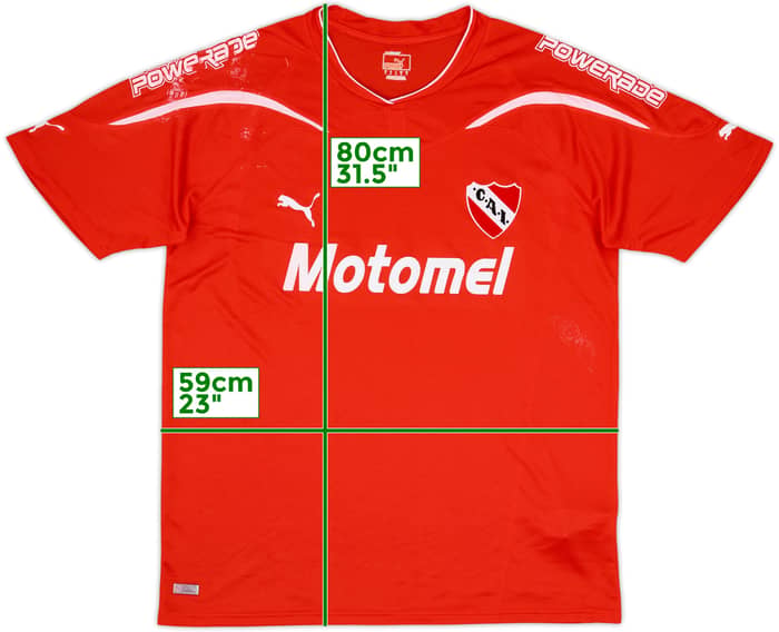 Camiseta de local del Independiente 2010-12 - 4/10 - (L)