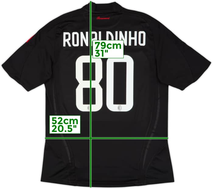 2008-09 AC Milan Third Shirt Ronaldinho #80 - 6/10 - (L)