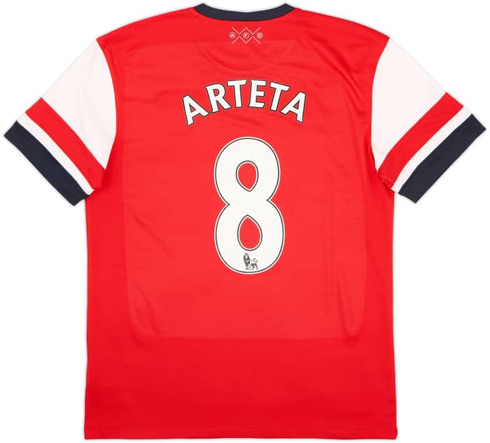 2012-14 Arsenal Home Shirt Arteta #8 - 8/10 - (M)