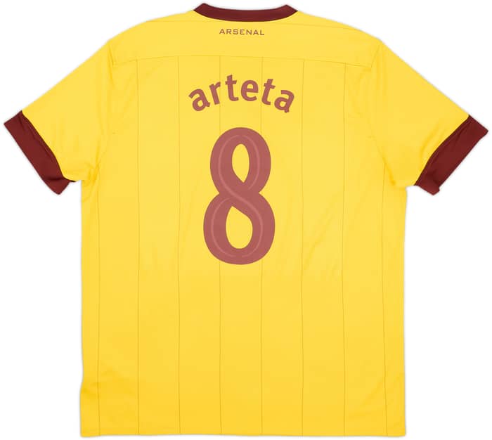 2010-13 Arsenal Visitante Camiseta Arteta #8 - 6/10 - (XL)