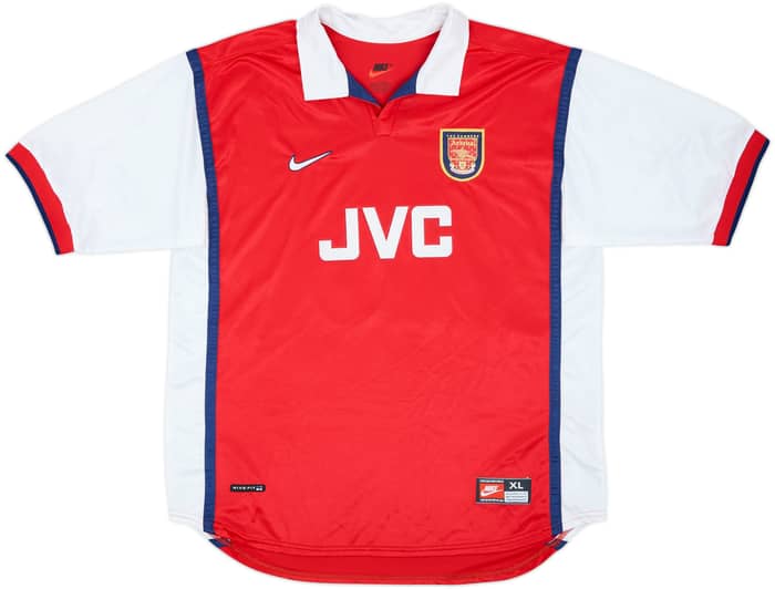 1998-99 Arsenal Home Shirt Bergkamp #10 - 8/10 - (XL)