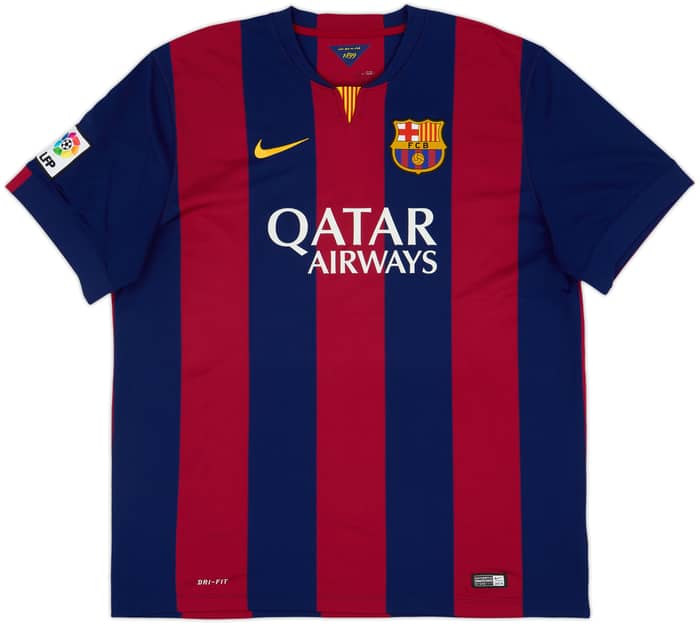2014-15 Barcelona Home Shirt Neymar Jr #11 - 8/10 - (XXL)